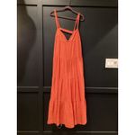SIMKHAI Mirabelle orange Crinkled organic cotton gauze maxi dress L Size L Photo 2
