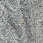 Vintage Liz Claiborne Cream Floral Cable Knit Chunky Sweater 90s Cottage Botanic Green Size L Photo 8