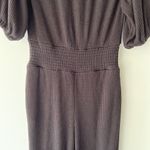 Majorelle  Faye Ribbed Off Shoulder Jumpsuit in Black Size M Photo 5