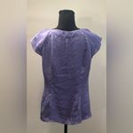 Dress Barn - Purple Cap Sleeve Scoop Neck Blouse Size S Photo 2