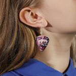 Olivia Rodrigo Guts World Tour Guitar Pick Inspired Earrings Purple Photo 1