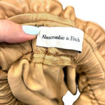 Abercrombie & Fitch  Shorts Faux‎ Vegan Leather High Waist Camel Tan Size Large Photo 7