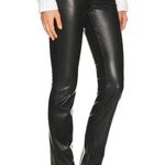 NWT Mother Dazzler Skimp in Wax On Wax Off Black Faux Leather Stretch Pants 30 Photo 0