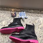 Dr. Martens  1460 Jungle Black Pink Sole Wanama Zip Up Boots Women's Size 6 Photo 3