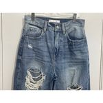 Willow & Root Jeans Size 26 High Rise Vintage Dad Jean Distressed Festival Blue Photo 1
