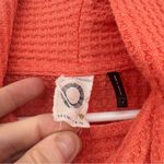 Anthropologie  akemi kin waffle knit cowl neck coral sweater‎ small Photo 2