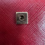 Salvatore Ferragamo Rare "Love" Compact Wallet Red Leather Photo 14