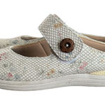 Drew  Juniper‎ Clogs Cream Multicolored Floral Snake Skin Comfort Shoes Slip On Photo 0
