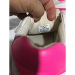 Vince Camuto  White Leather Sneakers Pink‎ Accents Velcro Strap Women's 7.5 Photo 5