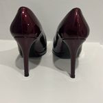 Stuart Weitzman  Burgundy Platswoon Patent Leather Pumps Photo 3