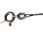 Elegant Sterling Silver Chain and Red Floral Pendant Necklace Photo 4