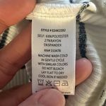 Evereve  Black and White Striped Ruffle Sleeve Sweater XS Relaxed Fit Ribbed Photo 6