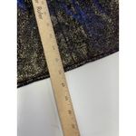 Nicole Miller Dress Womens X Large Gold Purple Blue Strapless Iridescent Bustier Photo 6