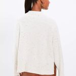 Loft Flecked Mock Neck Poncho Sweater Photo 10