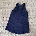 Lululemon  Deep V Mesh Back Activewear Muscle Tank Top Blue (Size 6) Photo 1