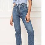 AGOLDE riley high rise straight crop Jeans Air Blue Photo 0