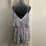 🩵 Floral Shorts Jumper Blue Size M Photo 4
