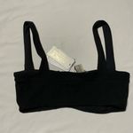 l*space L Pointelle Rib Lee Lee Bikini Top Black Size XS NWT Photo 8