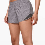Lululemon heathered grey hotty hot shorts size 10 low-rise 2.5” inseam Photo 0