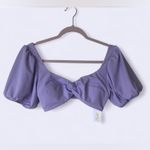 Shade & Shore  women’s Lilac Twist Front Crop Top Size M 8-10 Photo 1