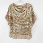 Anthropologie  Yareli Sweater Tee in Neutral Motif Size Small NWT Dolman Photo 3