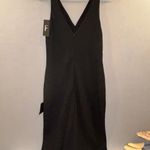 Lulus  Classic Black tank Dress elegant party wedding LBD size L NWT sexy Photo 4