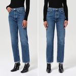 AGOLDE 90s Pinch Waist High Rise Straight Jeans In Range Wash Size 24 Denim Photo 4