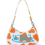 Von Dutch  | “Orange Cow” Shoulder Bag & Removable Iconic Wrench Charm Photo 0