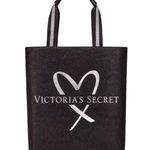Victoria's Secret NWT 2017 Fashion Show Glamour Glitter Tote Bag Black Silver Photo 0