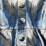 Shyanne Blue Tan Southwestern Print Cotton Mini Dress XS Country Sundress Rodeo Photo 3