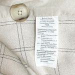 Madewell NWT  Dorset Blazer Windowpane Linen Blend Plaid Jacket Beige Size Large Photo 10