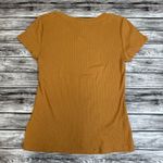 Gap Women's Basic T Tee Shirt S SM Small Golden Mustard Yellow Orange Ribbed NWT Photo 8