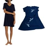 Natori Midnight Blue Nightdress with Leaf Accent Size undefined Photo 2