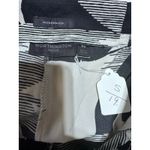 Worthington  Modern Fit‎ Black White Tropical Floral Print Wide Leg Pants Size PS Photo 5