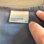 VERO MODA Women's XS Gray Short Sleeve Blouse Top Casual Photo 1