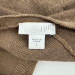 J.Jill  Women's Lightweight Cardigan Sweater Knit Linen Cotton Rayon Brown Large Photo 4