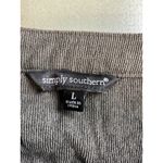 Simply Southern  Corduroy Button‎ Down Dress Gray Peasant Boho Size Large Photo 6