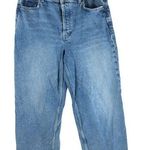 Rails Womens Jeans The Getty Crop High Rise Wide Leg Button Fly Medium Wash 30 Photo 0