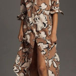 Anthropologie  Maeve The Soren Long-Sleeve Midi Shirt Dress Photo 0