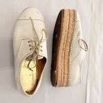 Prada  2024 Leather Platform Espadrilles‎ EU 37.5 US 7.5 Off-White Photo 7