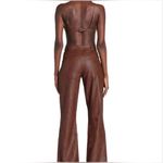 I am gia I.Am.Gia Women’s Carlina Faux Leather Wide Leg Pants Brown Size S Photo 1