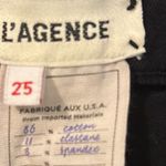 L'Agence L’Agence Kendra High Rise Cropped Flare Jeans in Coated Noir N104-18 Photo 5