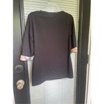Burberry Brit Scoop Neck Jersey Tee Blouse Blavk Size L Photo 11
