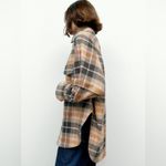 ZARA OVERSIZED PLAID SHACKET BUTTON DOWN OVER SHIRT SIZE XS Photo 2