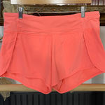 Lululemon  Speed Up 4” Inseam Lined Athletic Shorts Pink/Orange/Coral - Sz 10 🧡🎀 Photo 0