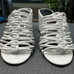 Rebecca Minkoff Calanthe White Sandal 11 Strappy Slip On 3.5" Heel Photo 11