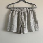 Reiss  Lacey Linen Blend Pull On Shorts in Gray Size 4 Photo 7