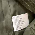 Michael Kors Women's Green Leopard Puffer Jacket with Faux Fur Hood 2X Photo 7