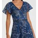 Mac Duggal 20301 Navy Embellished Illusion Butterfly Sleeve A-Line Gown 8 NEW Photo 12