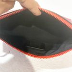 Coach  Red Carryall Pouch In Colorblock Zipper Closure Unisex Photo 2